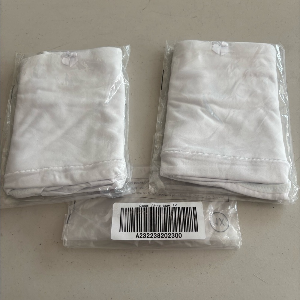2 White 1x Underware from qvc lot